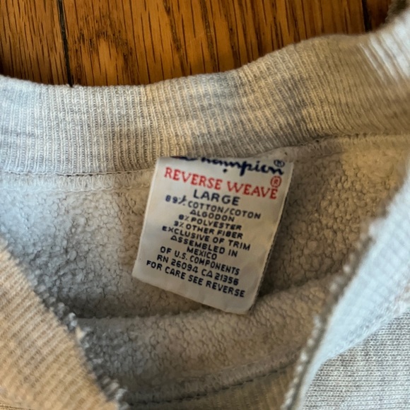 1994 Champion Reverse Weave NFL Pro Line Sweatshirt New England Patriots Large - Picture 3 of 5